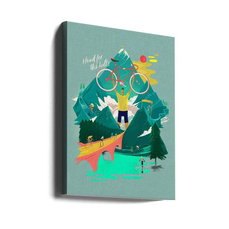 Head for the Hills - Stretched Canvas, Poster or Fine Art Print I Heart Wall Art