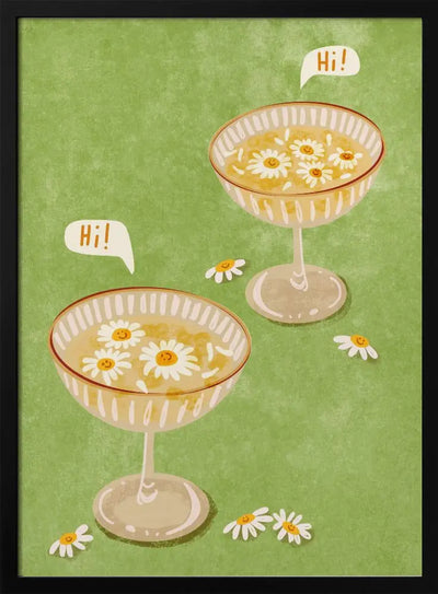 Hi - Stretched Canvas, Poster or Fine Art Print I Heart Wall Art