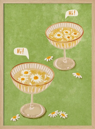 Hi - Stretched Canvas, Poster or Fine Art Print I Heart Wall Art