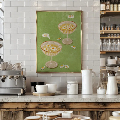 Hi - Stretched Canvas, Poster or Fine Art Print I Heart Wall Art