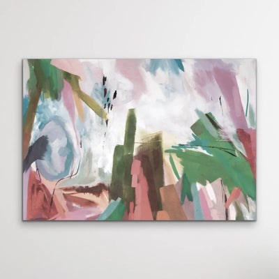 Holiday -  Original Abstract Nature Painting Stretched Canvas Wall Art Print I Heart Wall Art Australia 