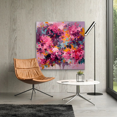 Hydrangeas - Pink and Purple - Stretched Canvas Canvas Print or Framed Art Print - I Heart Wall Art