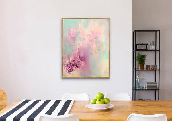 Soft memories pastel abstract wall art