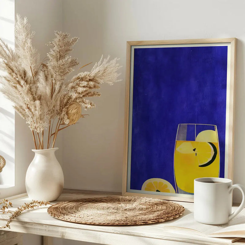 Ice Cold Lemonade - Stretched Canvas, Poster or Fine Art Print I Heart Wall Art