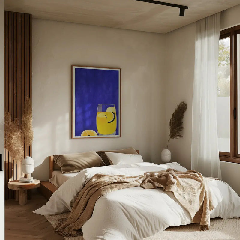 Ice Cold Lemonade - Stretched Canvas, Poster or Fine Art Print I Heart Wall Art