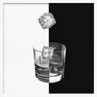 Ice and Wine - Square Stretched Canvas, Poster or Fine Art Print I Heart Wall Art