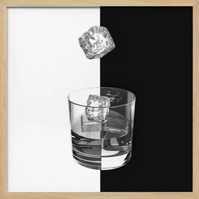 Ice and Wine - Square Stretched Canvas, Poster or Fine Art Print I Heart Wall Art