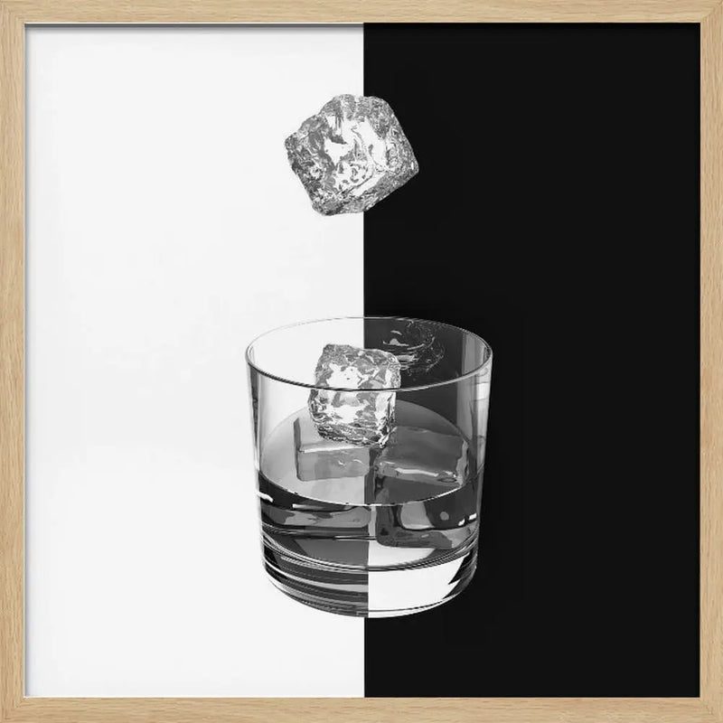 Ice and Wine - Square Stretched Canvas, Poster or Fine Art Print I Heart Wall Art