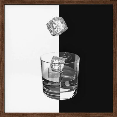 Ice and Wine - Square Stretched Canvas, Poster or Fine Art Print I Heart Wall Art
