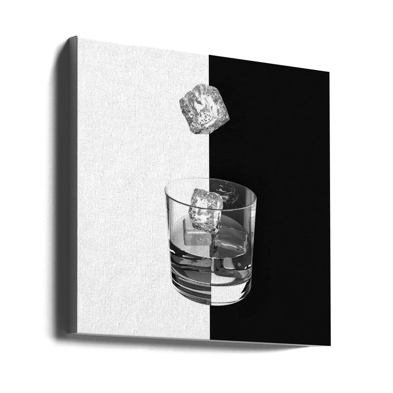 Ice and Wine - Square Stretched Canvas, Poster or Fine Art Print I Heart Wall Art