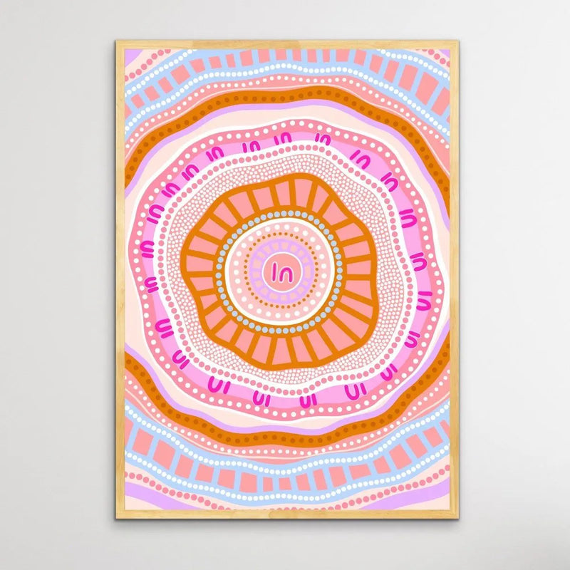 Indigenous Female Self System - Print Of Artwork by Leah Cummins I Heart Wall Art Australia