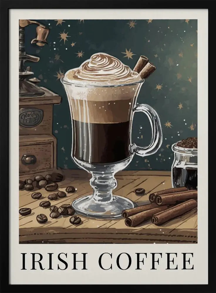 Irish Coffee - Stretched Canvas, Poster or Fine Art Print I Heart Wall Art