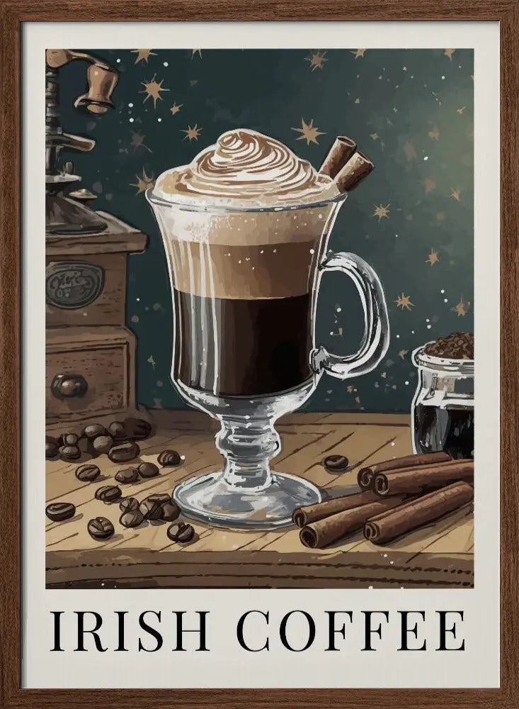 Irish Coffee - Stretched Canvas, Poster or Fine Art Print I Heart Wall Art