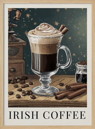 Irish Coffee - Stretched Canvas, Poster or Fine Art Print I Heart Wall Art