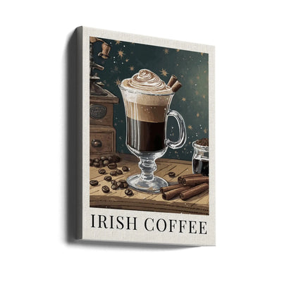Irish Coffee - Stretched Canvas, Poster or Fine Art Print I Heart Wall Art