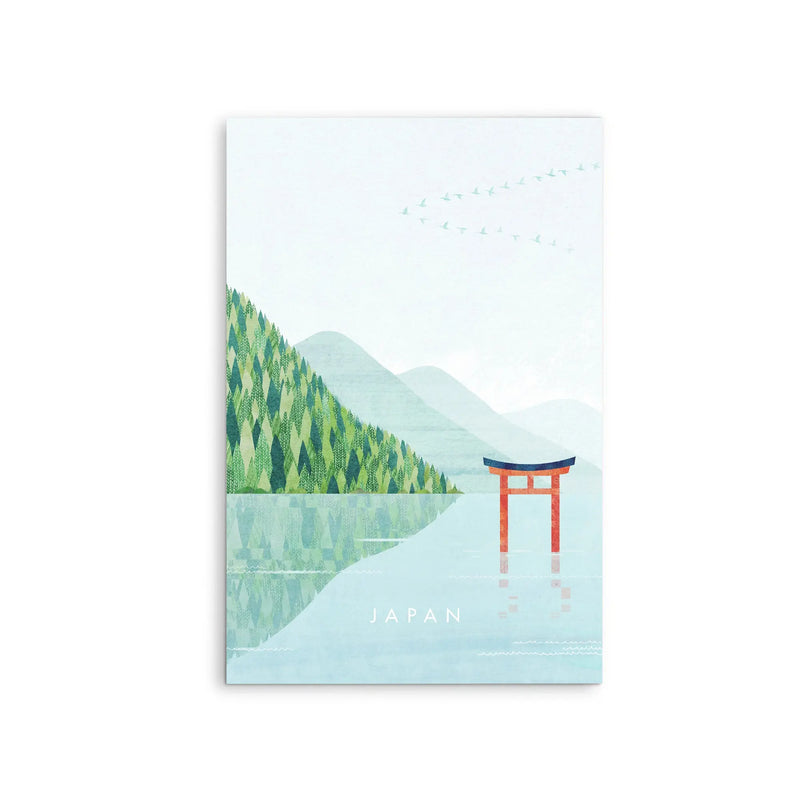Japan III by Henry Rivers - Stretched Canvas Print or Framed Fine Art Print - Artwork- Vintage Inspired Travel Poster I Heart Wall Art Australia 