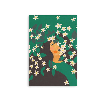 Jasminum by Gigi Rosado - Woman In Green Stretched Canvas Print or Framed Fine Art Print I Heart Wall Art Australia