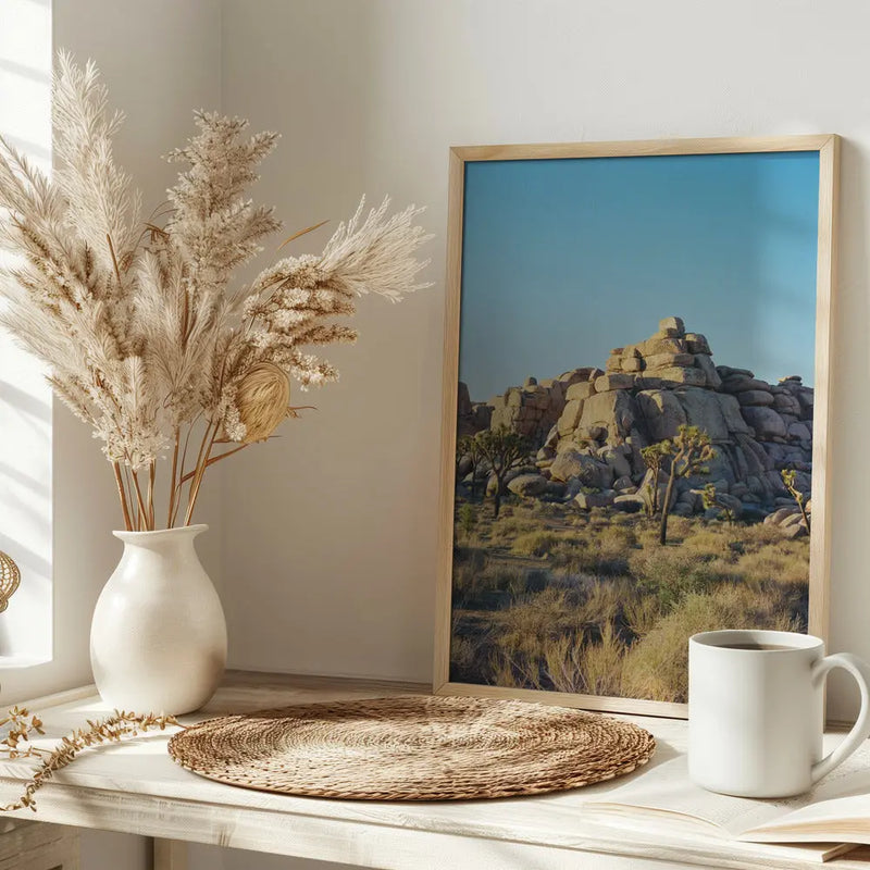 Joshua Tree Sunset - Stretched Canvas, Poster or Fine Art Print I Heart Wall Art