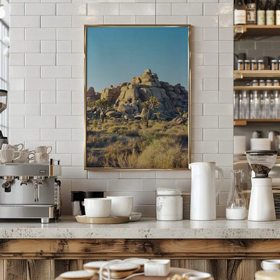 Joshua Tree Sunset - Stretched Canvas, Poster or Fine Art Print I Heart Wall Art