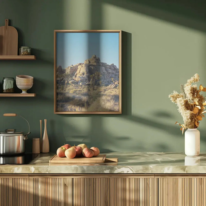 Joshua Tree Sunset - Stretched Canvas, Poster or Fine Art Print I Heart Wall Art