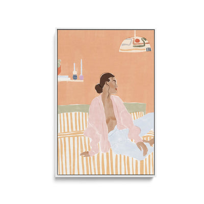 Just Let Me Chill by Ivy Green Illustrations - Stretched Canvas Print or Framed Fine Art Print - Artwork I Heart Wall Art Australia 