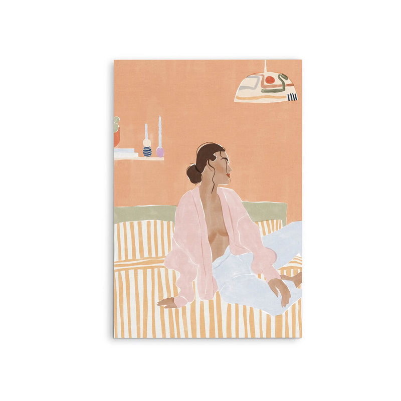 Just Let Me Chill by Ivy Green Illustrations - Stretched Canvas Print or Framed Fine Art Print - Artwork I Heart Wall Art Australia 