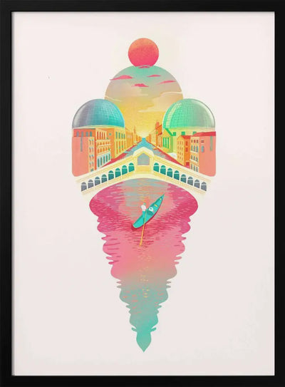 Just One Cornetto - Stretched Canvas, Poster or Fine Art Print I Heart Wall Art