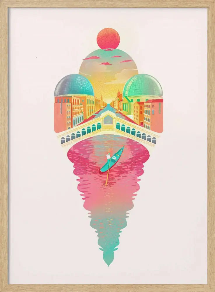 Just One Cornetto - Stretched Canvas, Poster or Fine Art Print I Heart Wall Art