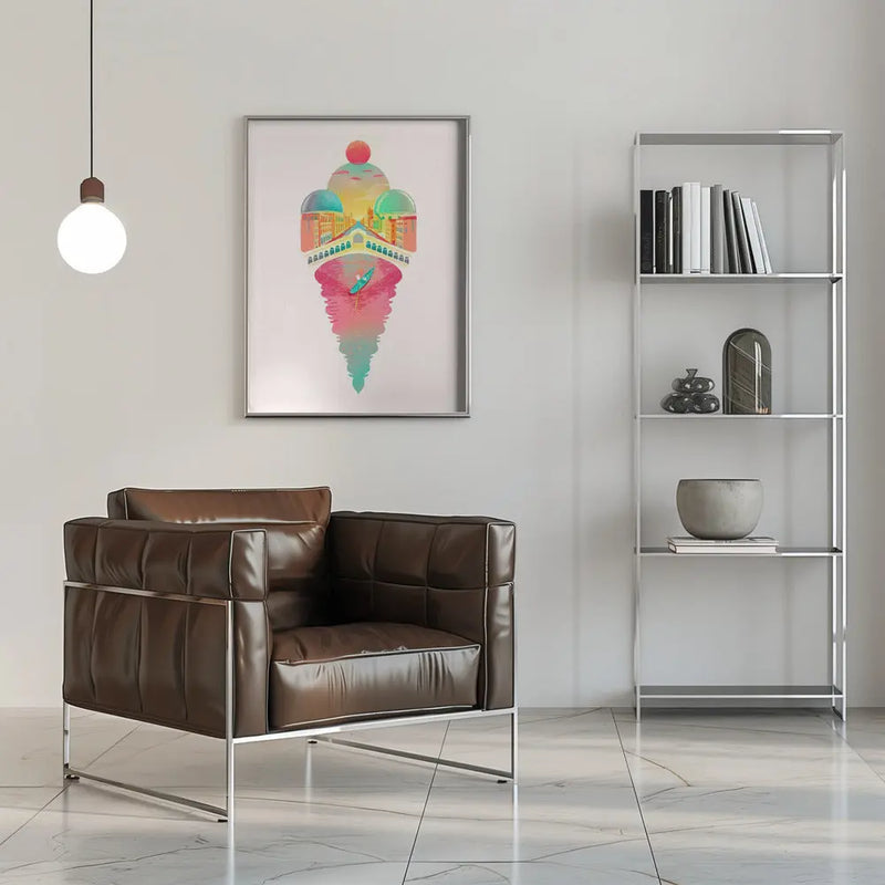 Just One Cornetto - Stretched Canvas, Poster or Fine Art Print I Heart Wall Art