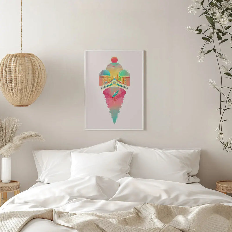 Just One Cornetto - Stretched Canvas, Poster or Fine Art Print I Heart Wall Art