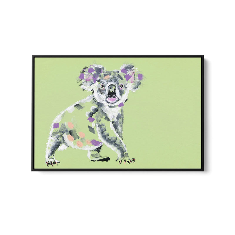 Koala by Lucy Hawkins - Stretched Canvas Print or Framed Fine Art Print - Artwork I Heart Wall Art Australia 