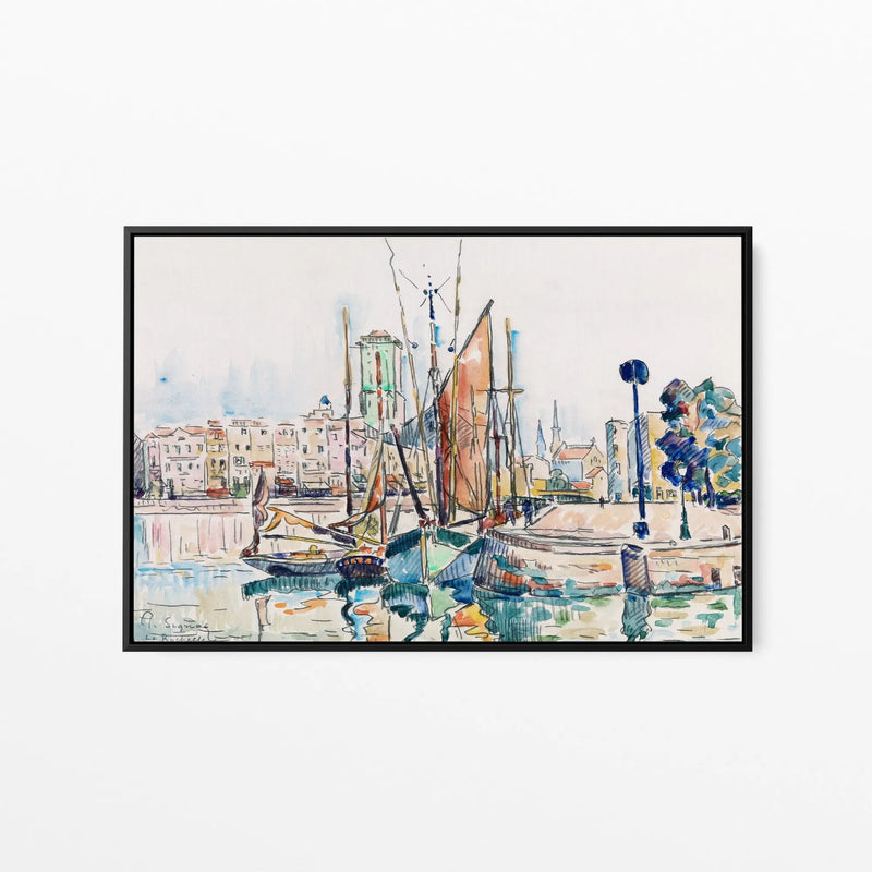 La Rochelle (1911) 2  by Paul Signac- Stretched Canvas Print or Framed Fine Art Print