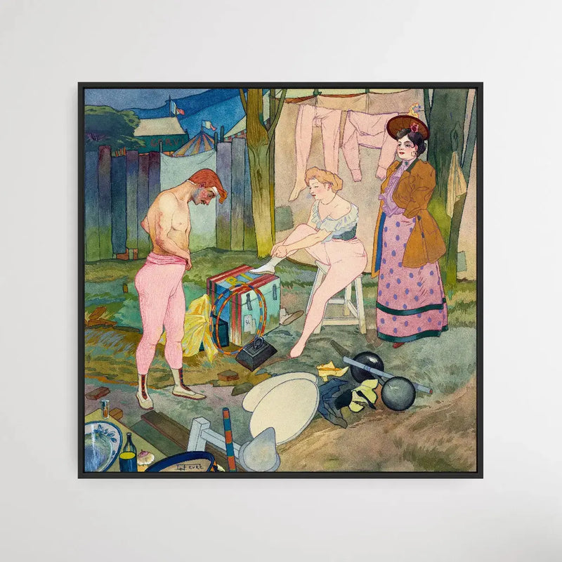 Le Cirque Corvi (ca. 1893) by Georges de Feure - Square Wall Art I Heart Wall Art Australia 
