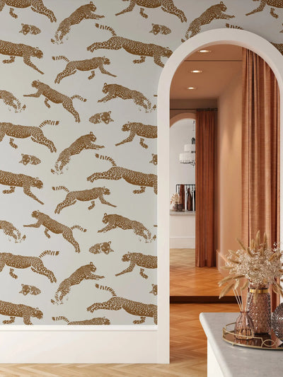 Leopard's Leap - Leopard Design Removable Wallpaper I Heart Wall Art Australia