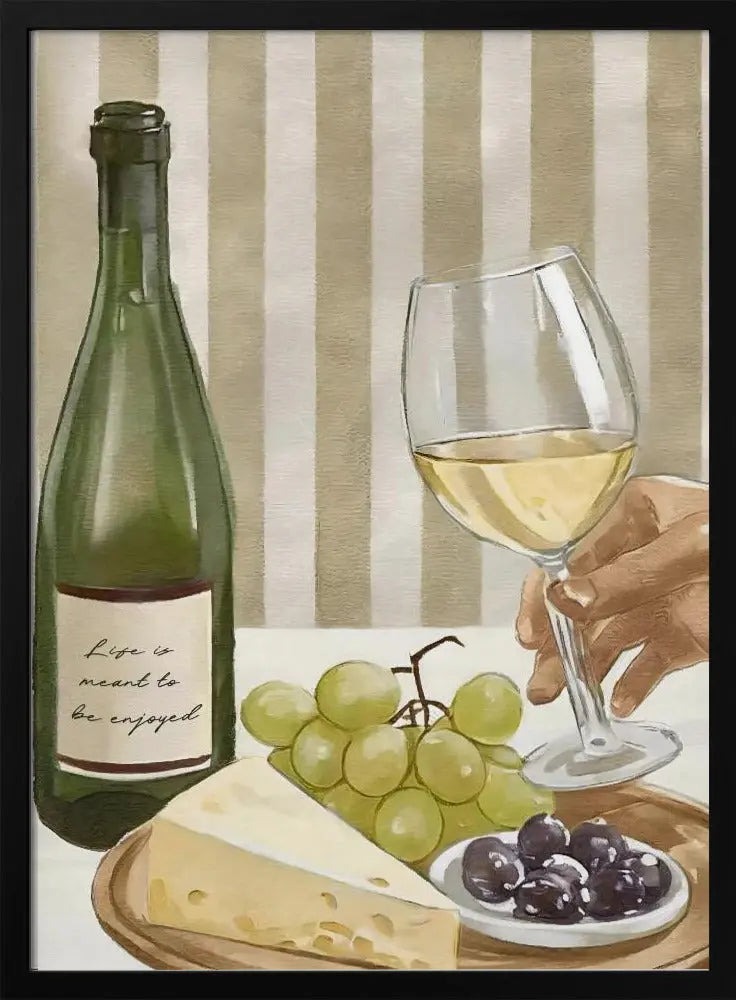 Life is meant to be enjoyed - Stretched Canvas, Poster or Fine Art Print I Heart Wall Art