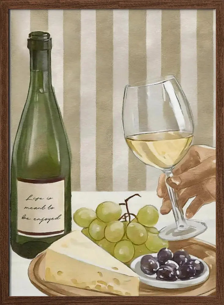 Life is meant to be enjoyed - Stretched Canvas, Poster or Fine Art Print I Heart Wall Art