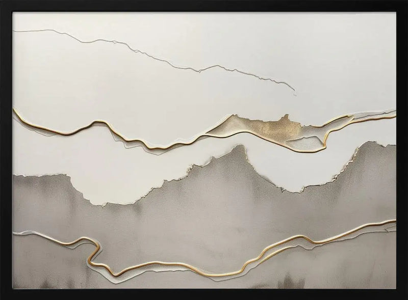 Metallic landscape nº5 - Stretched Canvas, Poster or Fine Art Print I Heart Wall Art