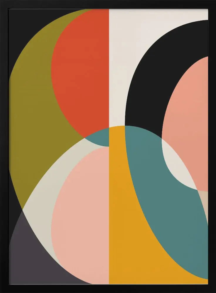 Mid Century Pastel 11 - Stretched Canvas, Poster or Fine Art Print I Heart Wall Art