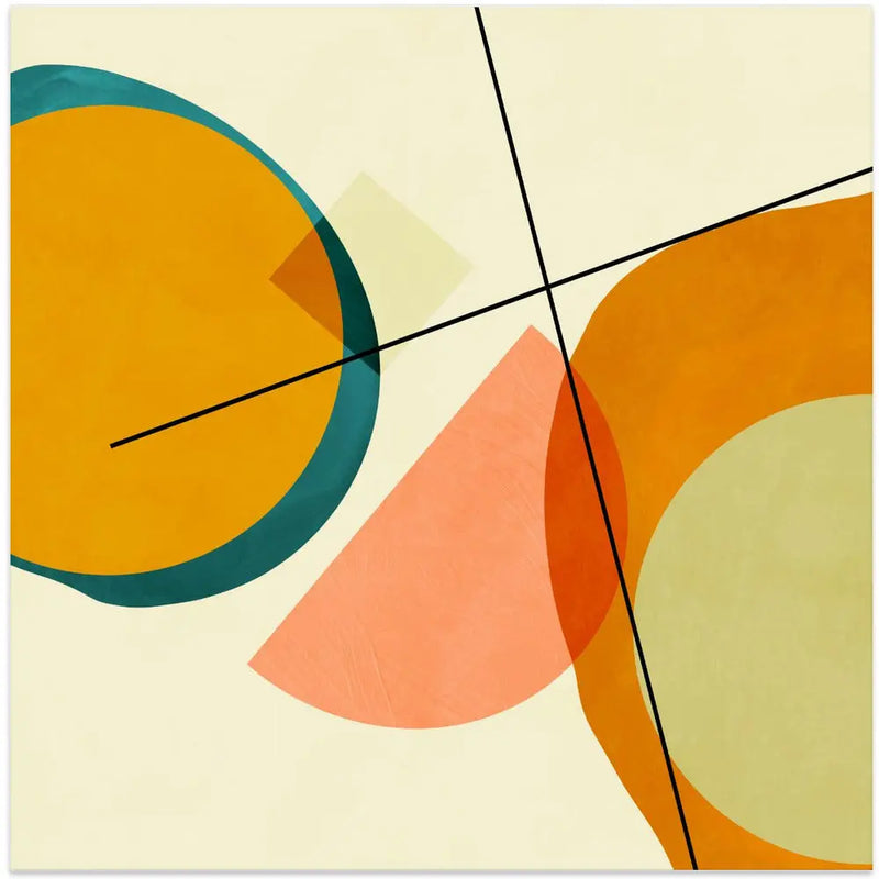 Mid Painted3 Kopie - Square Stretched Canvas, Poster or Fine Art Print I Heart Wall Art