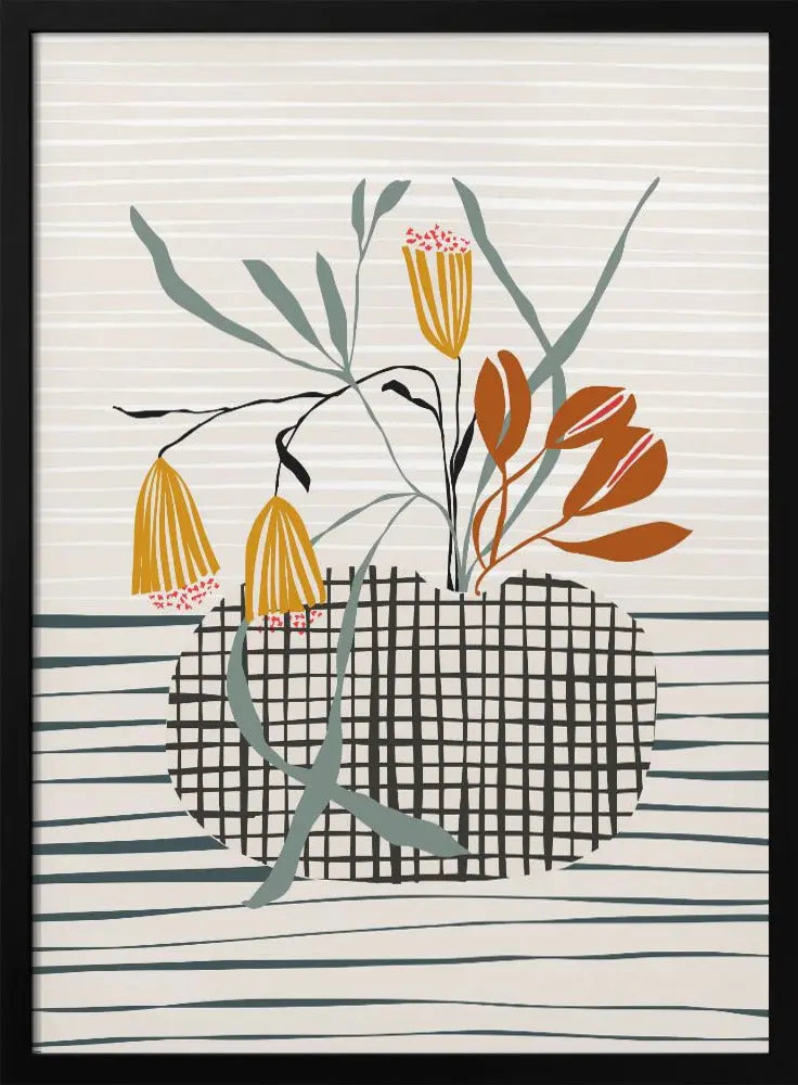 Midcentury Vase Light - Stretched Canvas, Poster or Fine Art Print I Heart Wall Art