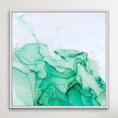 Minted - Inkwell in Green - Abstract Alcohol Ink Painting Wall Art Print I Heart Wall Art Australia