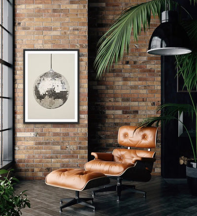 Mirror Ball - Stretched Canvas Print or Framed Fine Art Print - Artwork I Heart Wall Art Australia