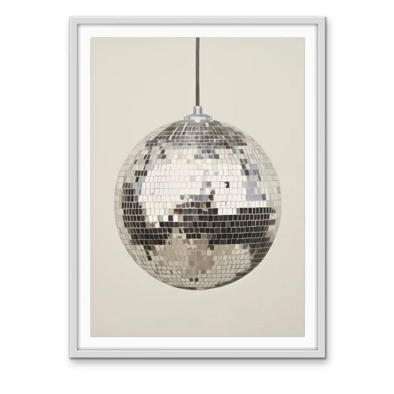 Mirror Ball - Stretched Canvas Print or Framed Fine Art Print - Artwork I Heart Wall Art Australia