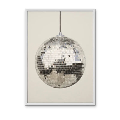Mirror Ball - Stretched Canvas Print or Framed Fine Art Print - Artwork I Heart Wall Art Australia