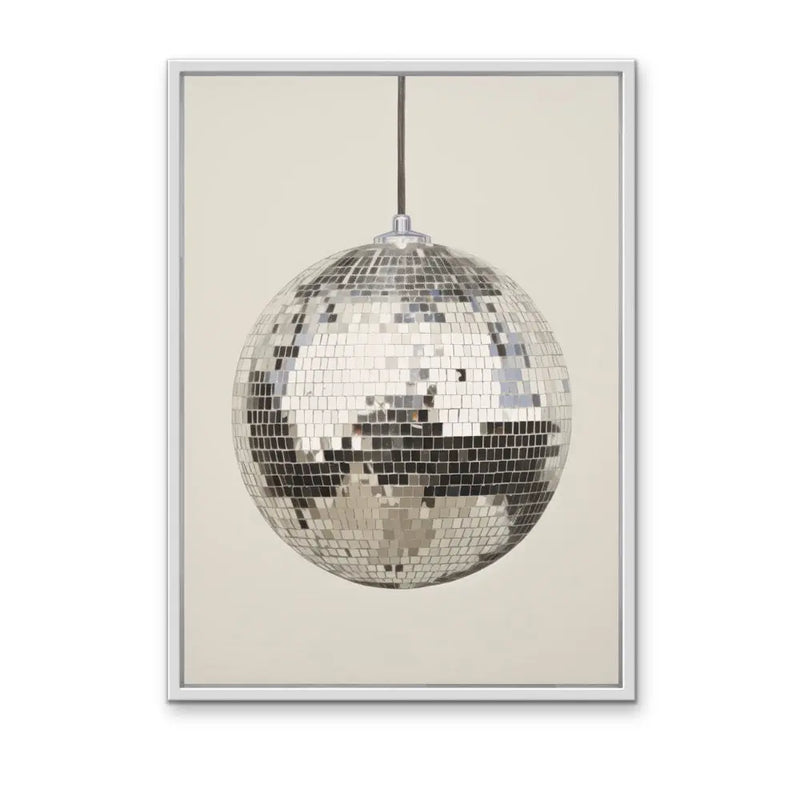 Mirror Ball - Stretched Canvas Print or Framed Fine Art Print - Artwork I Heart Wall Art Australia