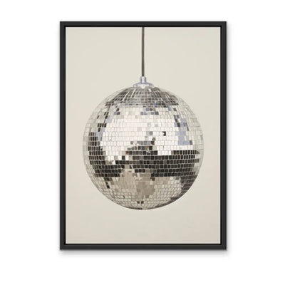 Mirror Ball - Stretched Canvas Print or Framed Fine Art Print - Artwork I Heart Wall Art Australia