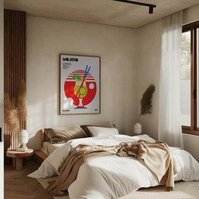 Mojito Bauhaus Cocktail - Stretched Canvas, Poster or Fine Art Print I Heart Wall Art