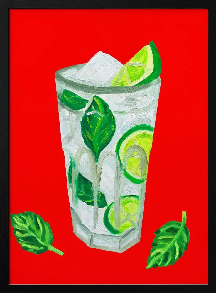 Mojito Extra Mint - Stretched Canvas, Poster or Fine Art Print I Heart Wall Art