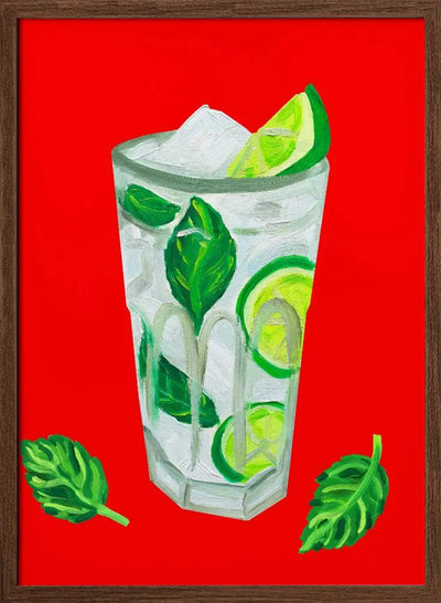 Mojito Extra Mint - Stretched Canvas, Poster or Fine Art Print I Heart Wall Art