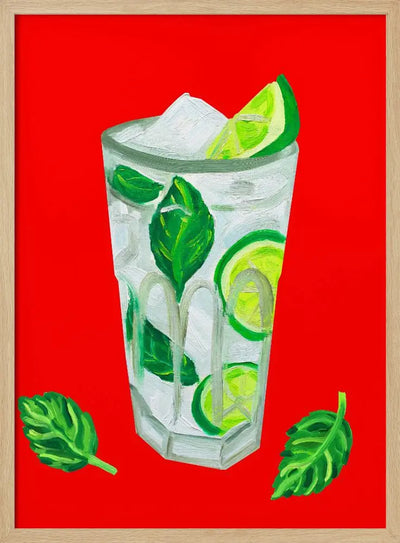 Mojito Extra Mint - Stretched Canvas, Poster or Fine Art Print I Heart Wall Art